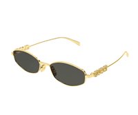 Occhiali da sole Gucci Donna GG1802S001 GOLD GOLD GREY55